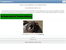 Tablet Screenshot of hundemeisterei.info